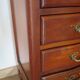 Small weekly organizer - small chest of drawers - 5 drawers - Louis XV style - cherry color
