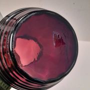 Beautiful Doyen Art Deco vase in burgundy glass.