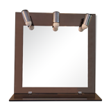 Illuminated bathroom mirror 70's