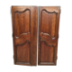 Pair of doors Louis XV walnut 19th