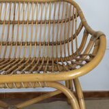Rattan bench