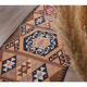 1970s Vintage Turkish Hand-Knotted Wool Cotton Brown Runner Rug 91x355