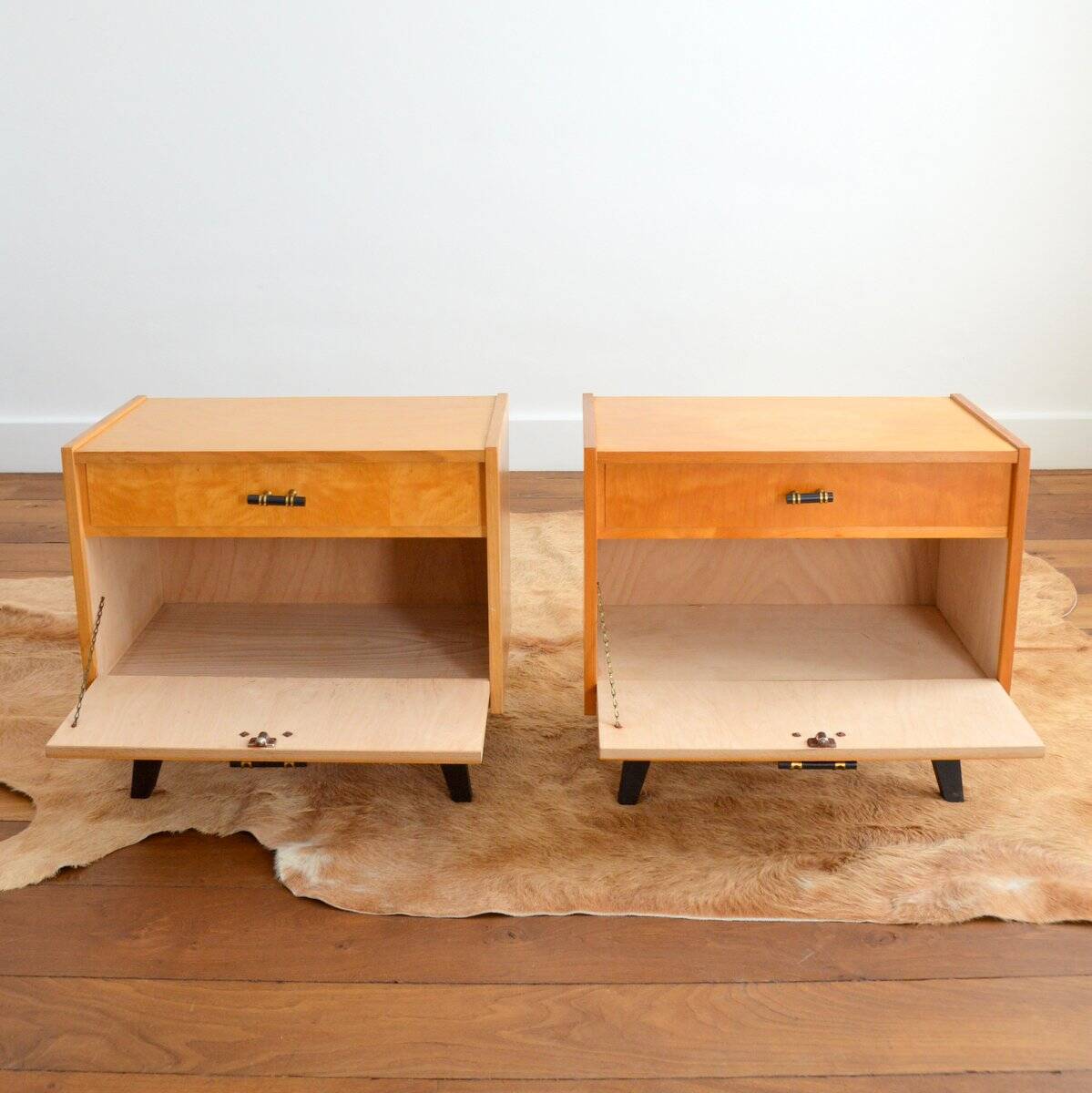 Pair of vintage 1960s bedside tables