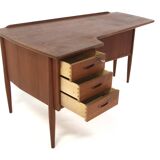 Scandinavian teak desk, Göran Strand, Lelångs Möbelfabrik, Sweden, 1950