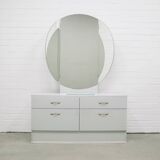 Light blue vintage dressing table 70s