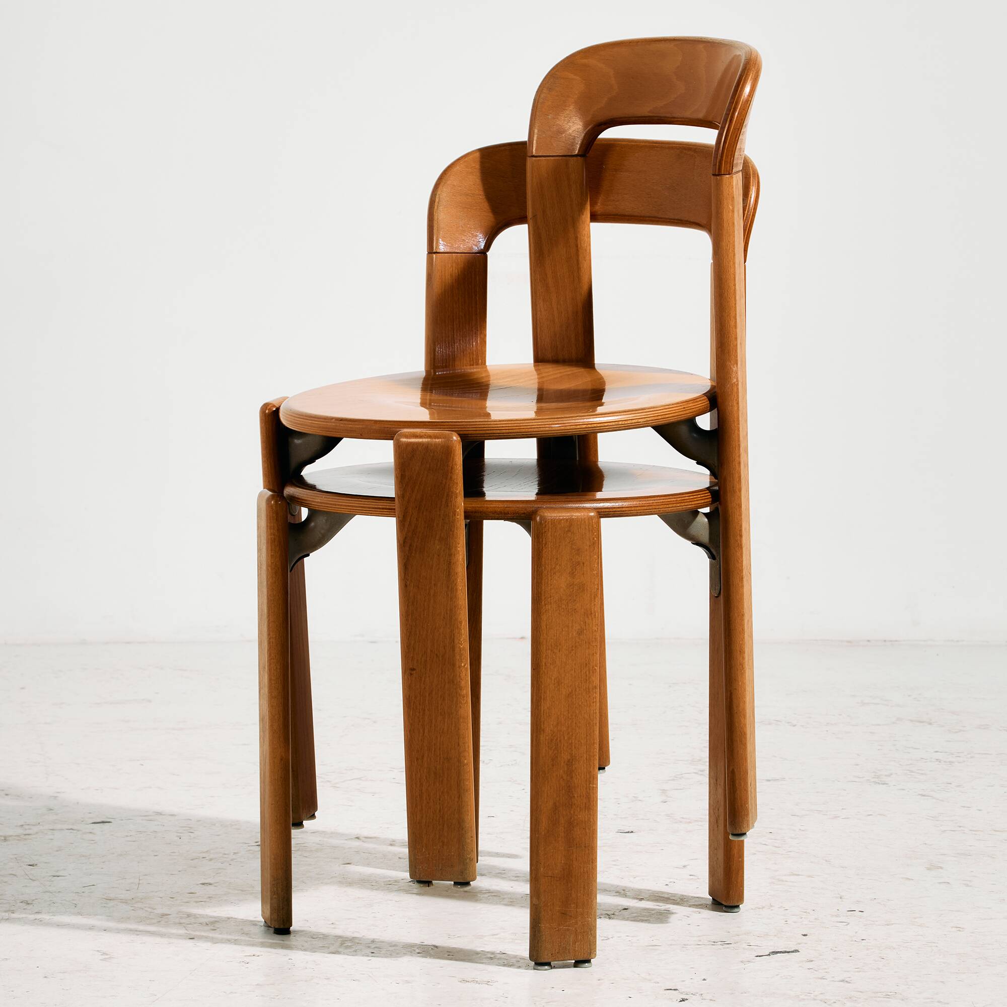 Ensemble en hêtre par Bruno Rey pour Kusch & Co., lot de 7 pièces