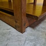 Arts and Crafts oak drop leaf table circa 1900.