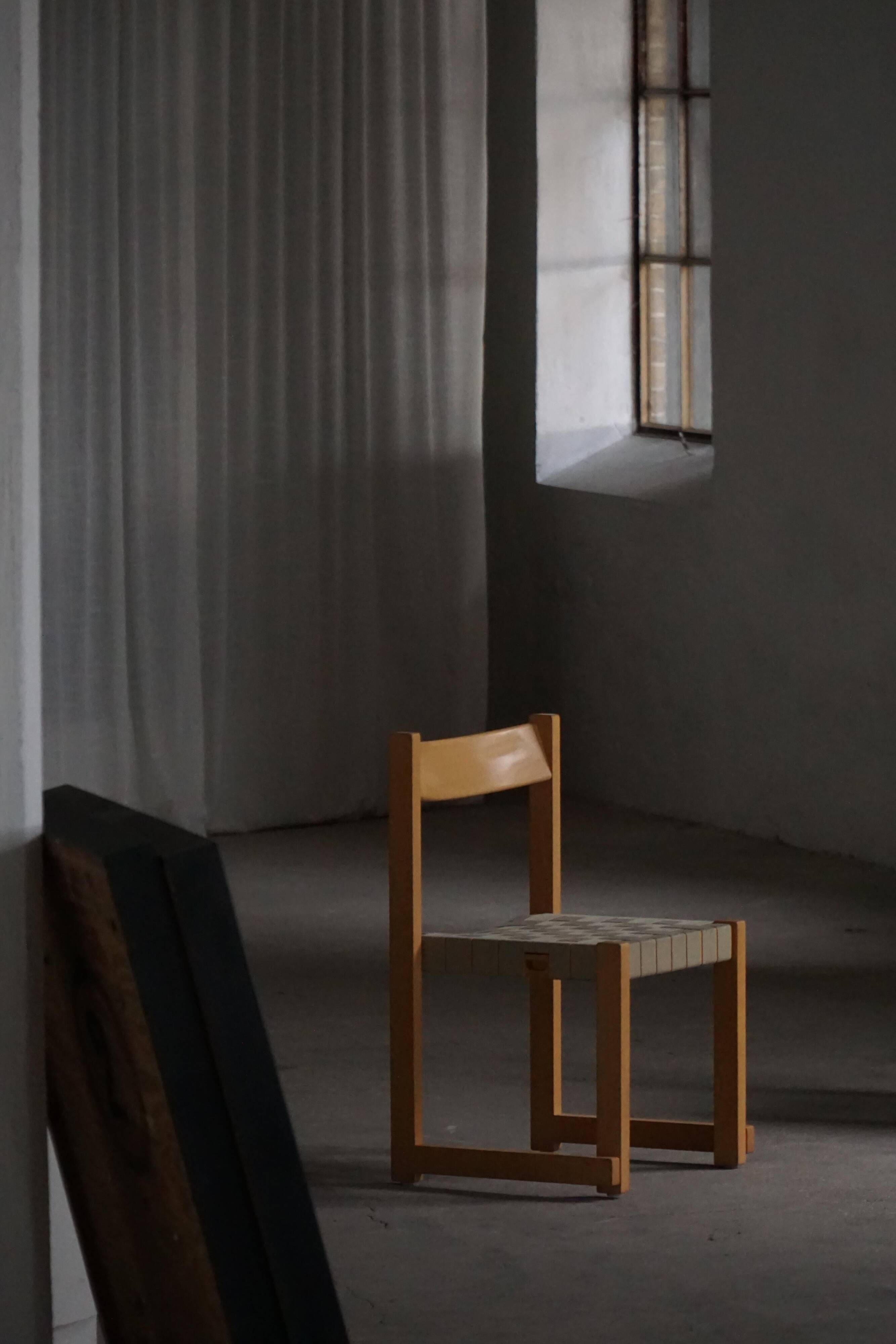 Hans J. Wegner, 'Koldinghus' chairs in beech with woven seat, set of 6, 1988