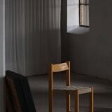 Hans J. Wegner, 'Koldinghus' chairs in beech with woven seat, set of 6, 1988