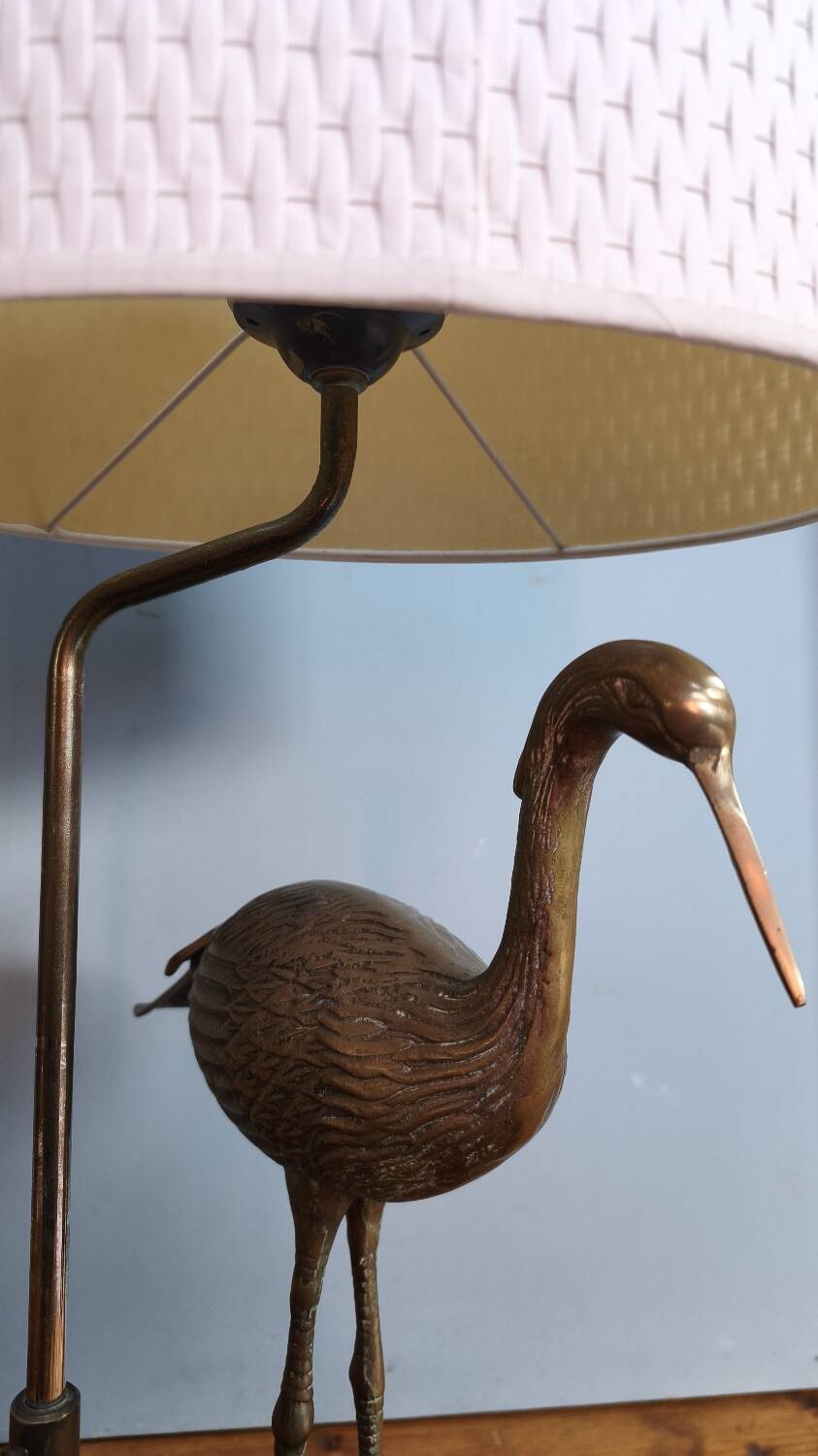 Stilt lamp - Maison Charles - brass and lacquer