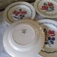 Flat earthenware plates by Digoin Sarreguemines