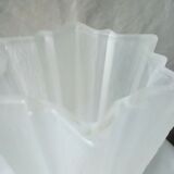 Compressed glass vase star shape art deco