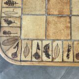 Table basse Roger Capron, modèle Herbiers en hêtre massif, format carré