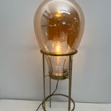 Hot air balloon lamp glass / gold metal