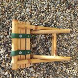 Vintage Banbou coffee table and folding stools