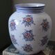 Large painted ceramic flower vase