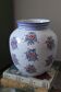 Large painted ceramic flower vase