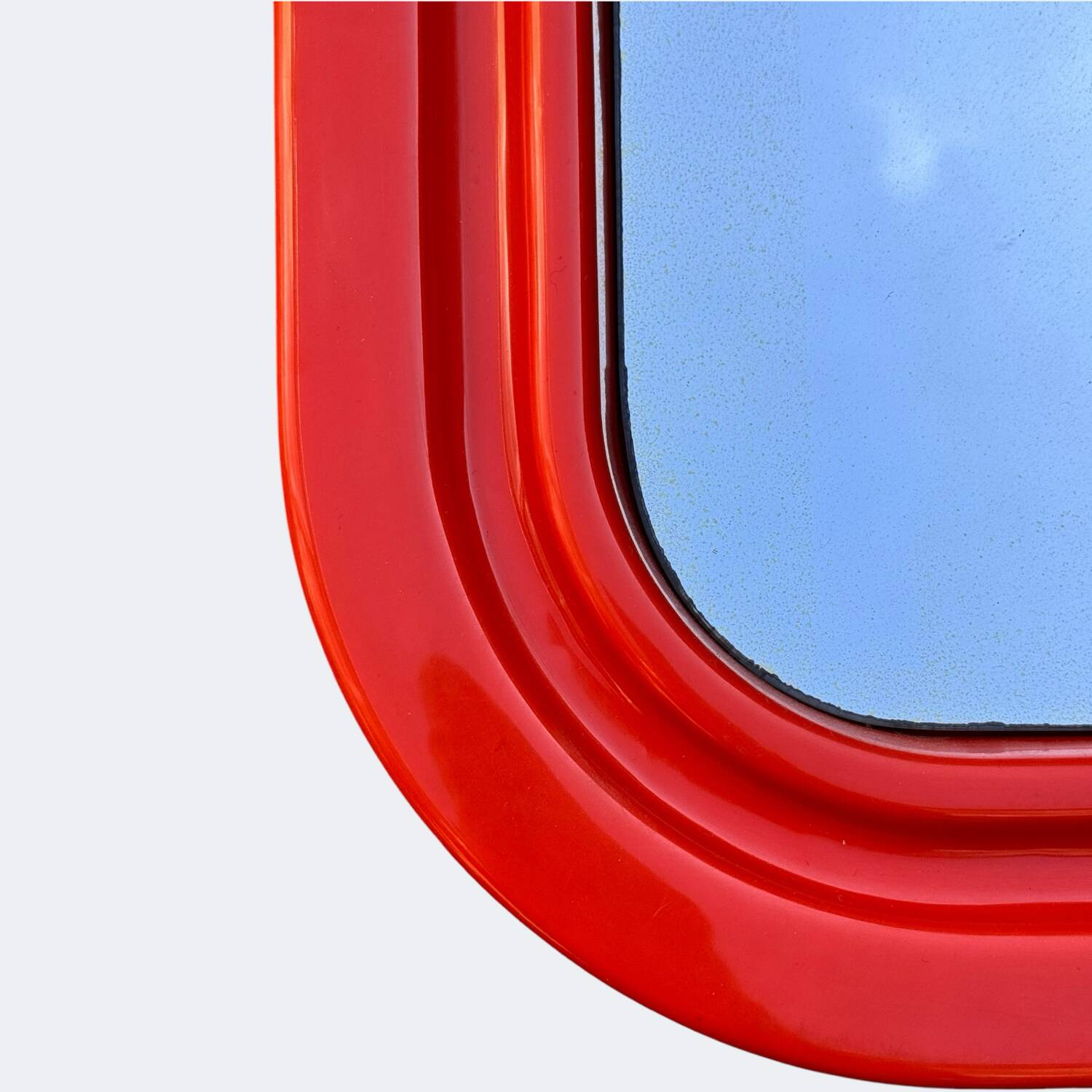 70s pop orange mirror