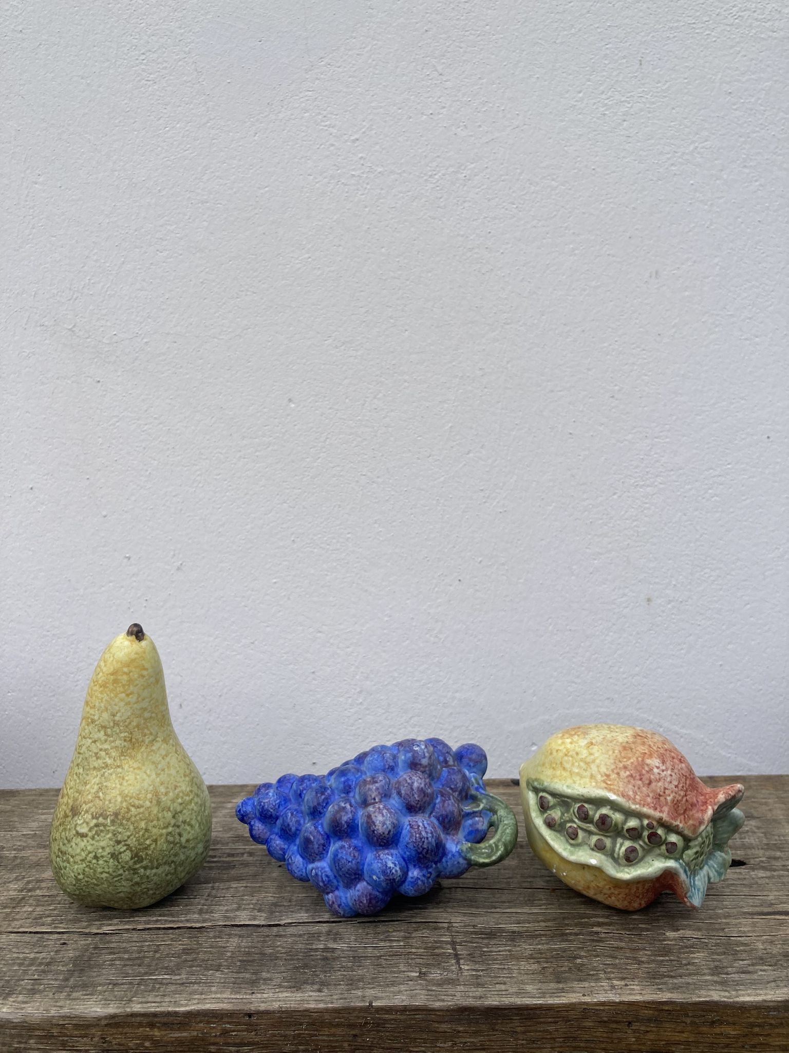 Vintage ceramic faux fruits / vintage centerpieces from the 1990s