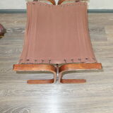 Fauteuil siesta avec son repose pied par Ingmar Relling 1960