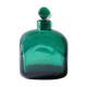 Thick blown glass green carafe years 60