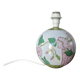 Ceramic ball lamp, with floral decoration, 70s, signed