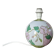 Ceramic ball lamp, with floral decoration, 70s, signed