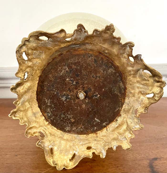 Vase and lamp foot in Chinese porcelain enamelled white cracked ivory - Qing - China XIXth