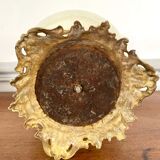 Vase and lamp foot in Chinese porcelain enamelled white cracked ivory - Qing - China XIXth