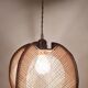 Scandinavian woven suspension lamp