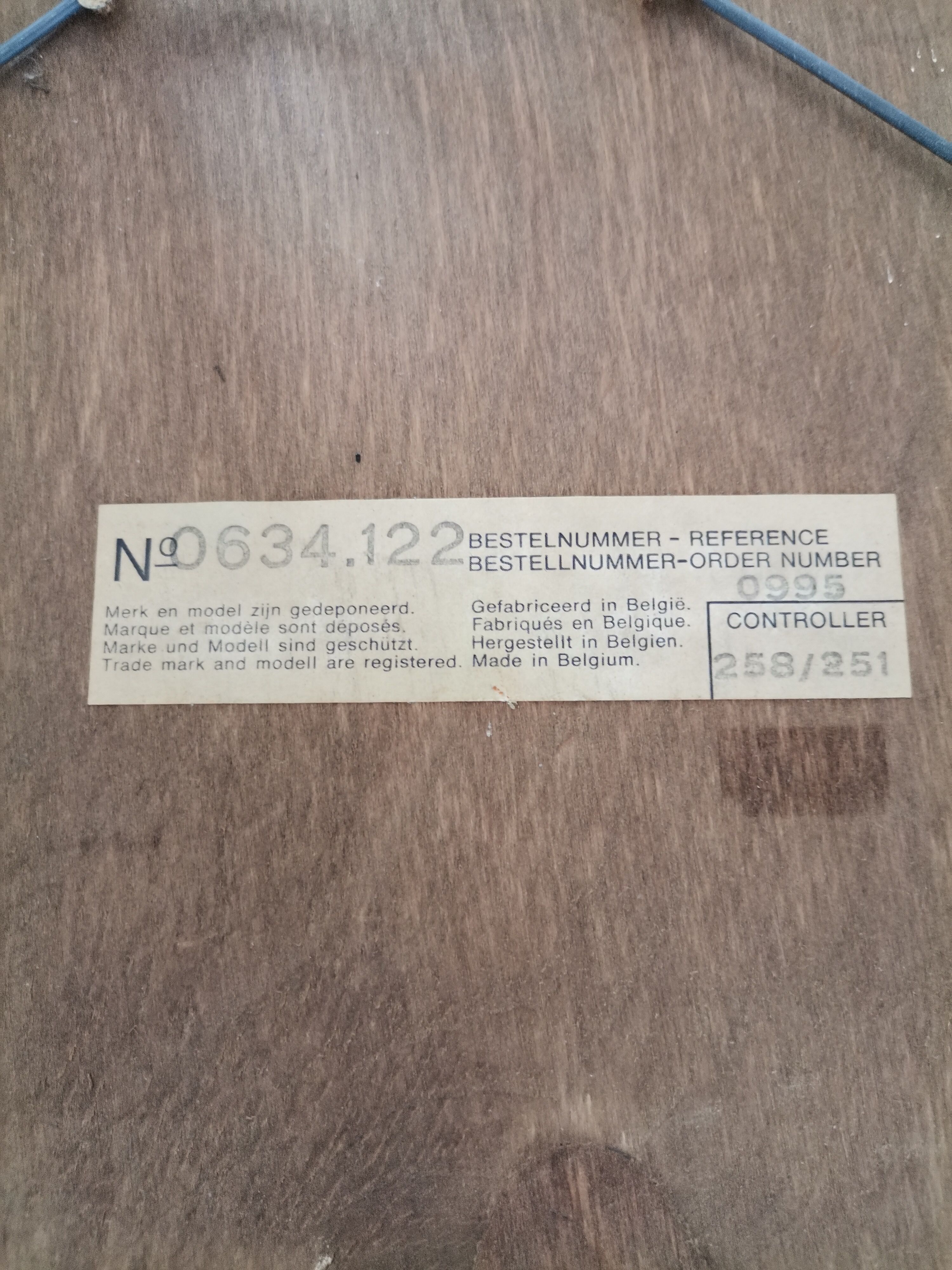 Mirror gilded wood beveled napoleon 50x71cm