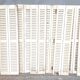 Set of 10 vintage wooden double shutters.