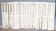 Set of 10 vintage wooden double shutters.