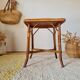 Vintage rattan side table or coffee table – 1960s Riviera style