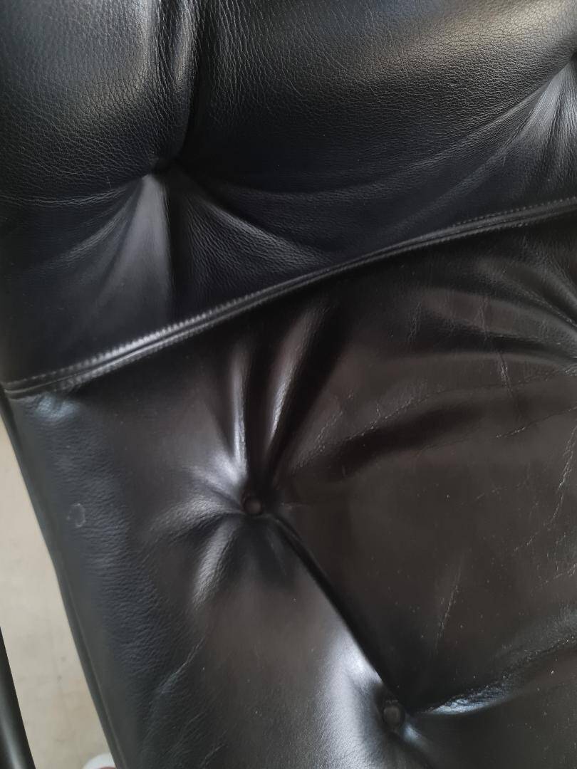 Stellcase Strafor Randall Buck DLG armchair by Pollock for Knoll