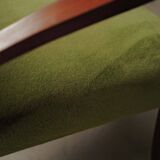 Pair of Art Deco armchairs in mahogany, circa 1930.