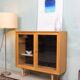 Vintage display cabinet, chest of drawers, sideboard, oak, Danish Mid Century
