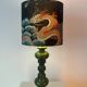 Upcycled accent lamp in Wächtersbach ceramic – rare unique item