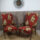 Paires de fauteuils rétros