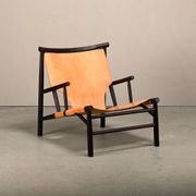 Kristian Sofus Hansen & Tommy Hyldahl Samurai Lounge Chair oak and leather