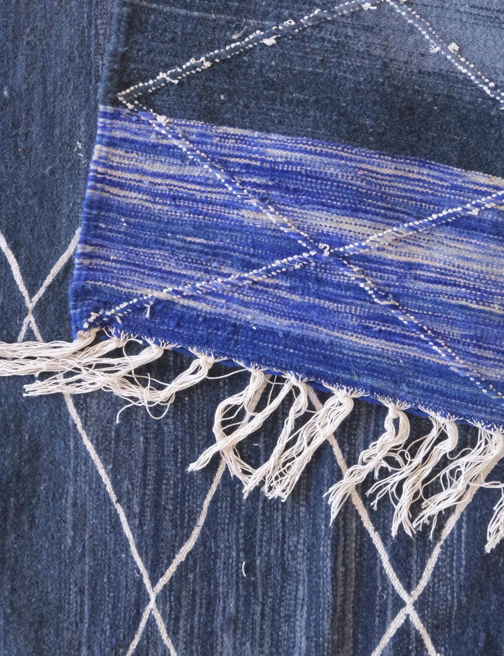 Tapis Kilim Bleu - 297 x 195 cm