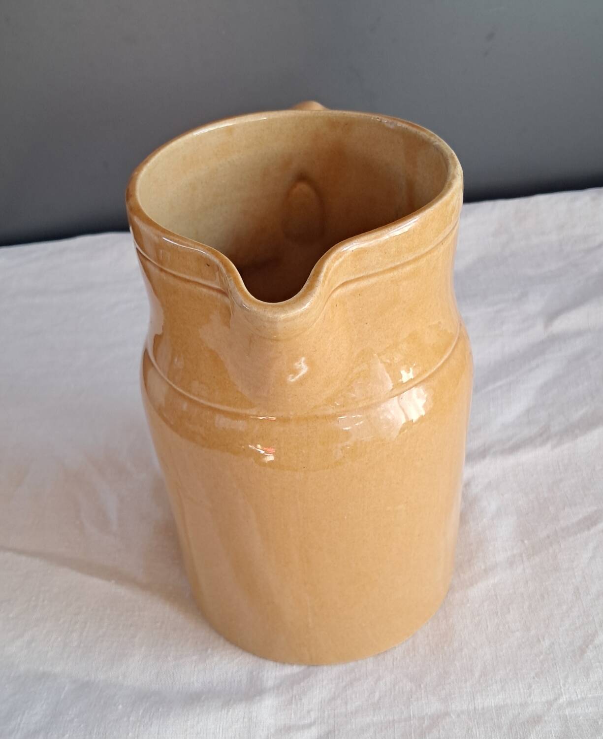 Glazed stoneware carafe