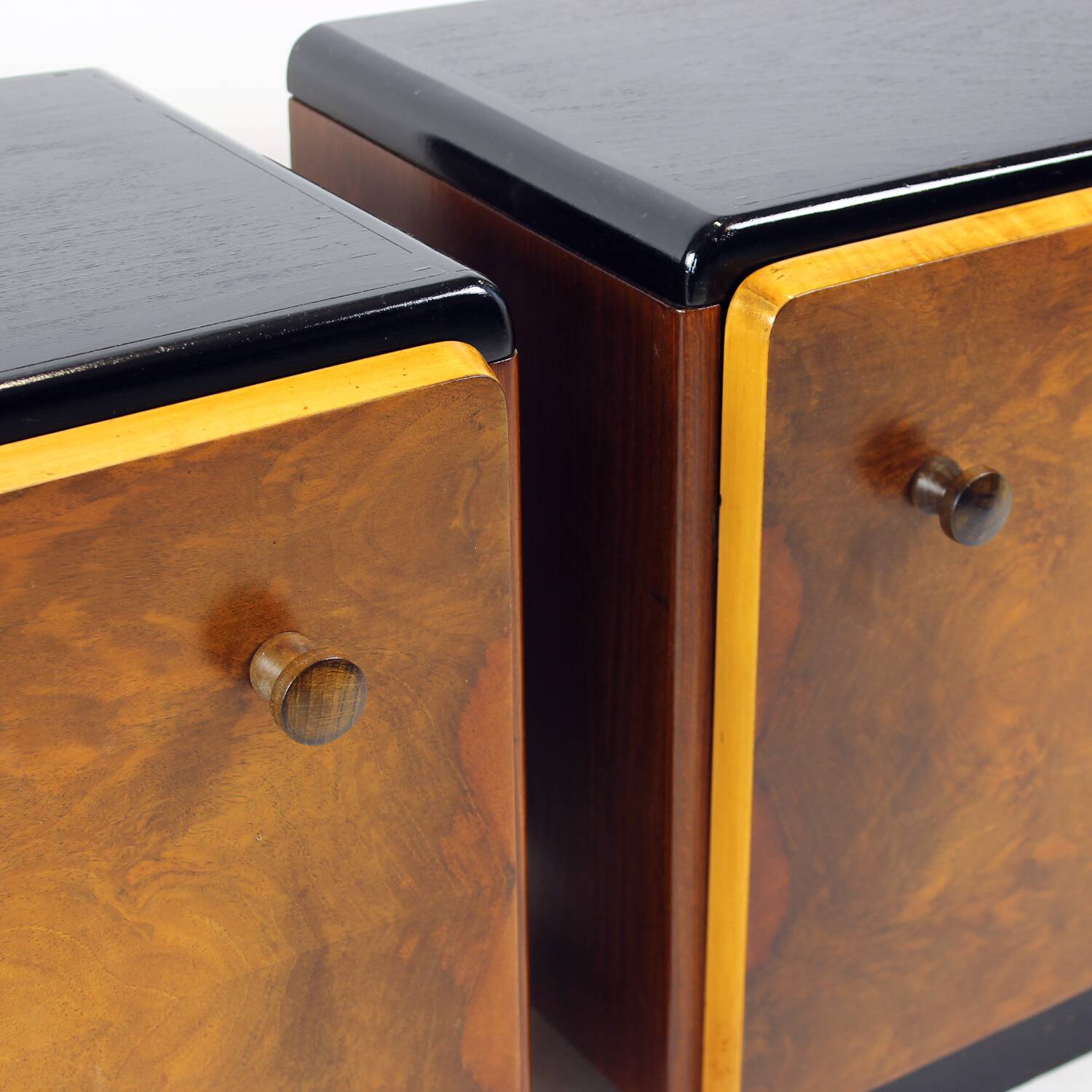 Pair Of Czechoslovak Modernist Bedside Tables, Circa 1935