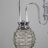 Lustre en chrome et verre des années 1970, Italie