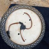 Vintage glass and brass ceiling light.
