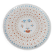 Hand-Painted Ceramic Plate by Mario De Biase for Cerasarda, 1970s