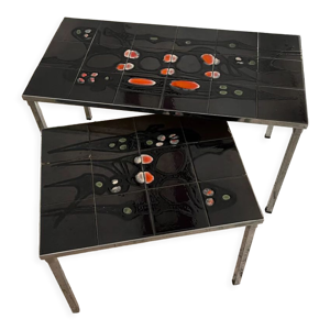 tables gigognes en céramique