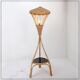 Mid-Century tripod Rattan Floor Lamp - 1960s