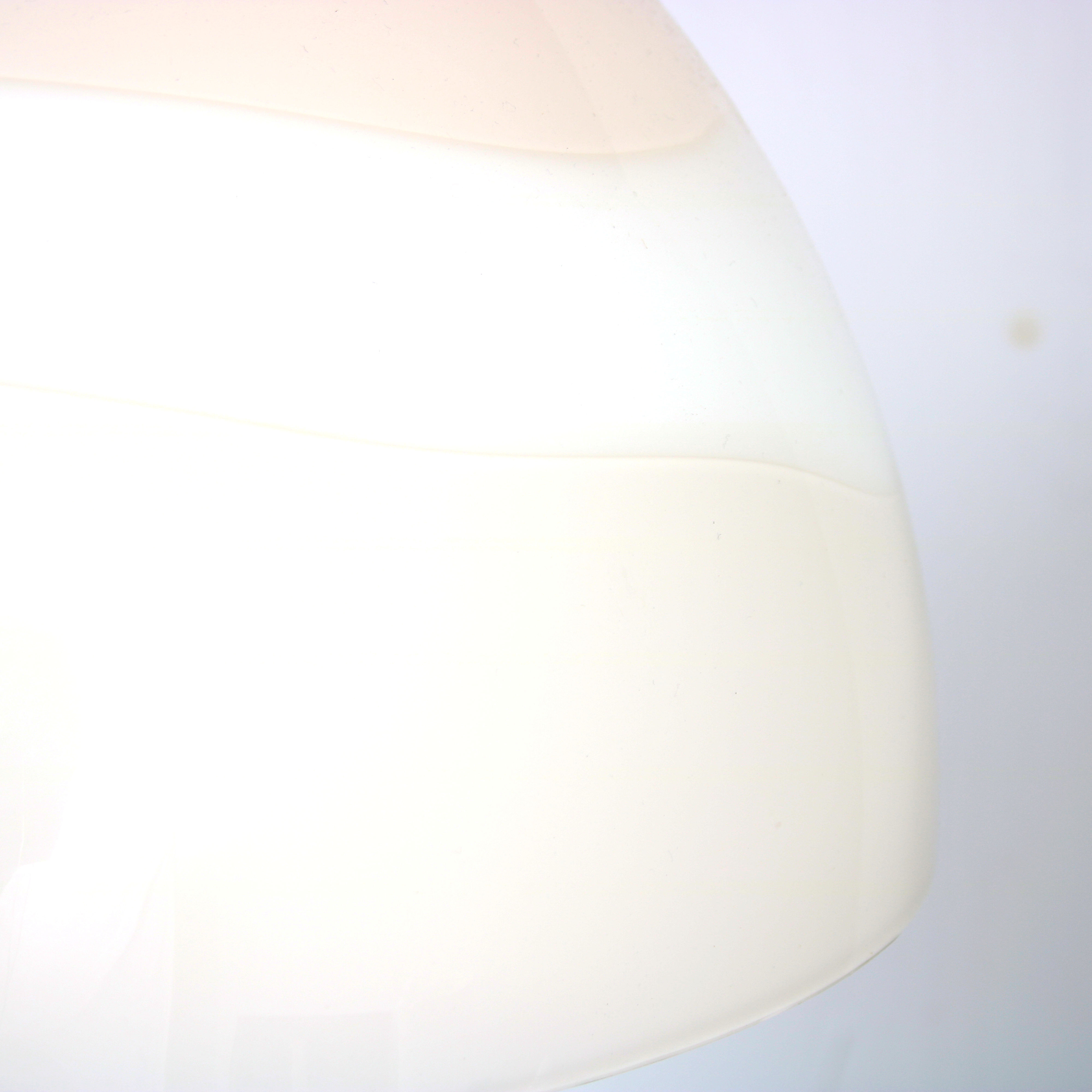 1970s glass hanging lamp by Leucos, Italy