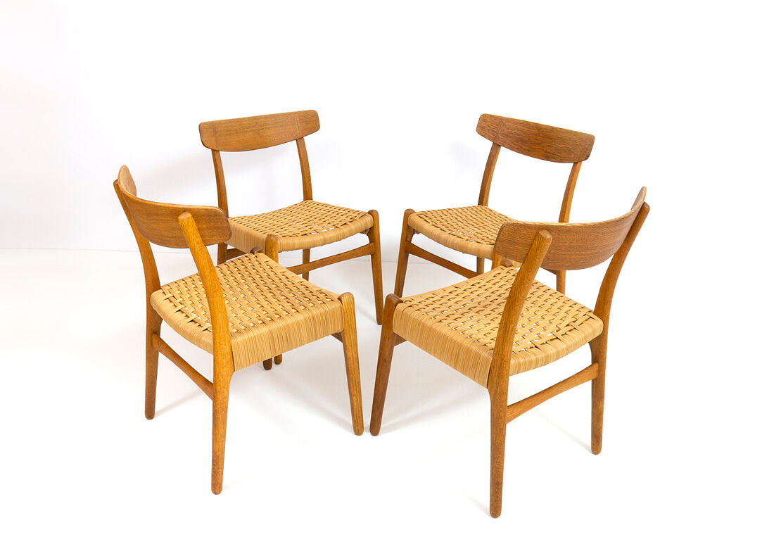Chaises Ch23  par Hans J. Wegner pour Carl Hansen & Søn